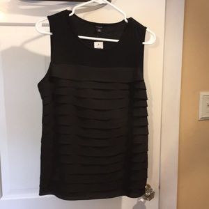 Sleeveless black top